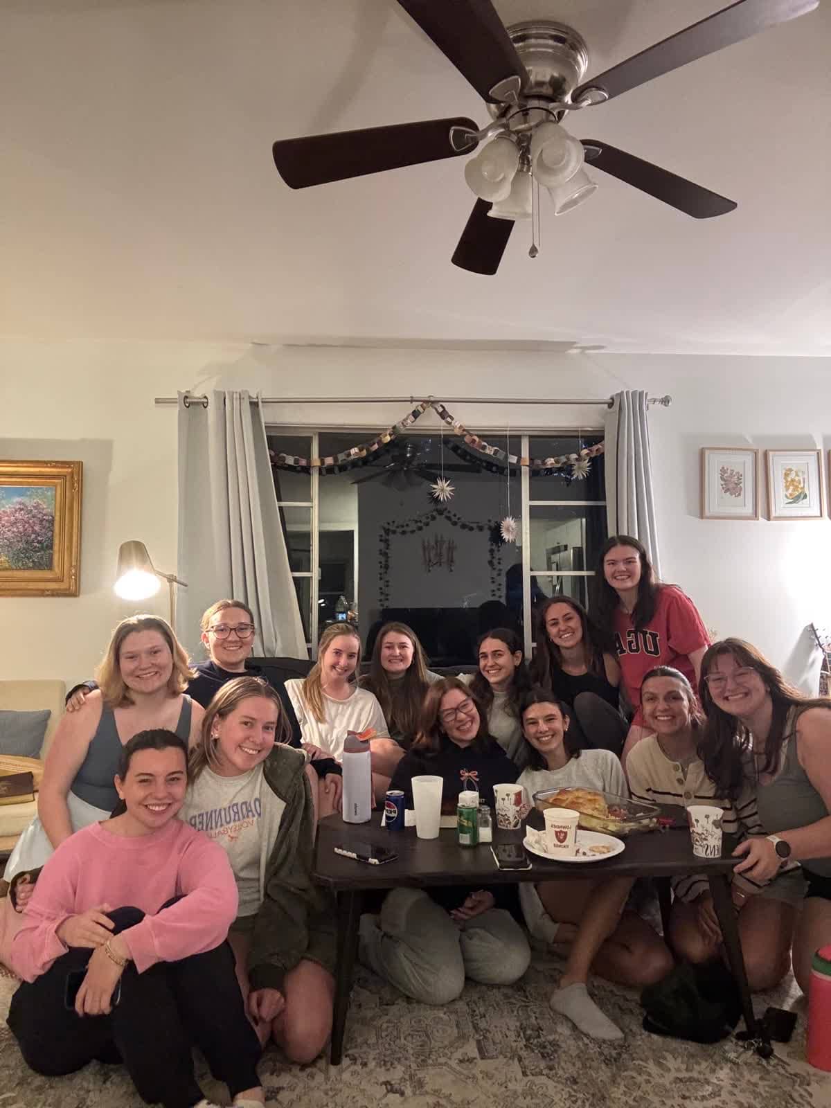 An RUF Community Group meeting together in a home