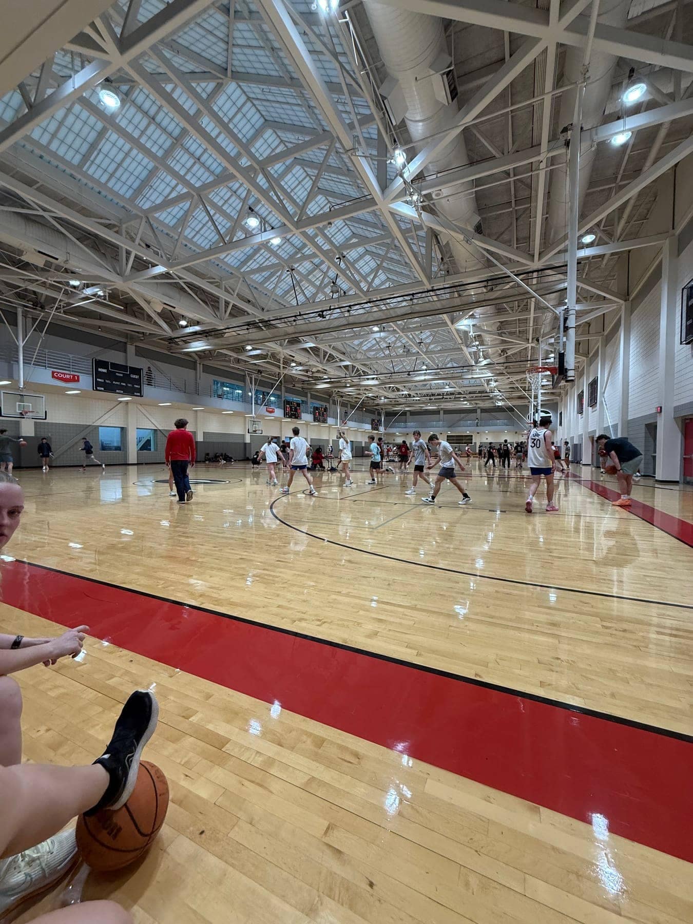 RUF at UGA students together at Basketball