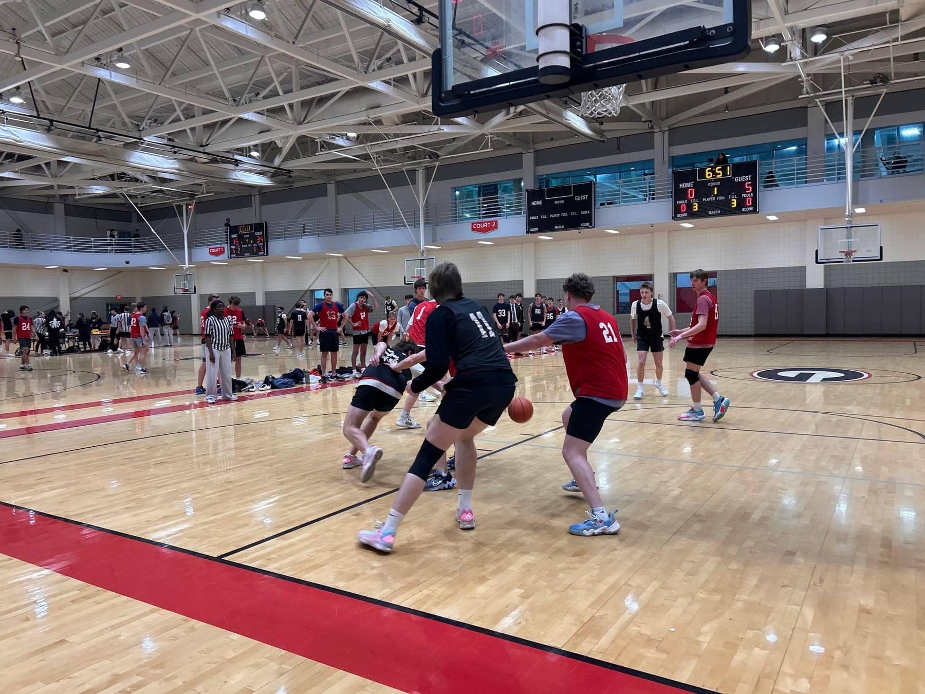 RUF at UGA students together at Basketball
