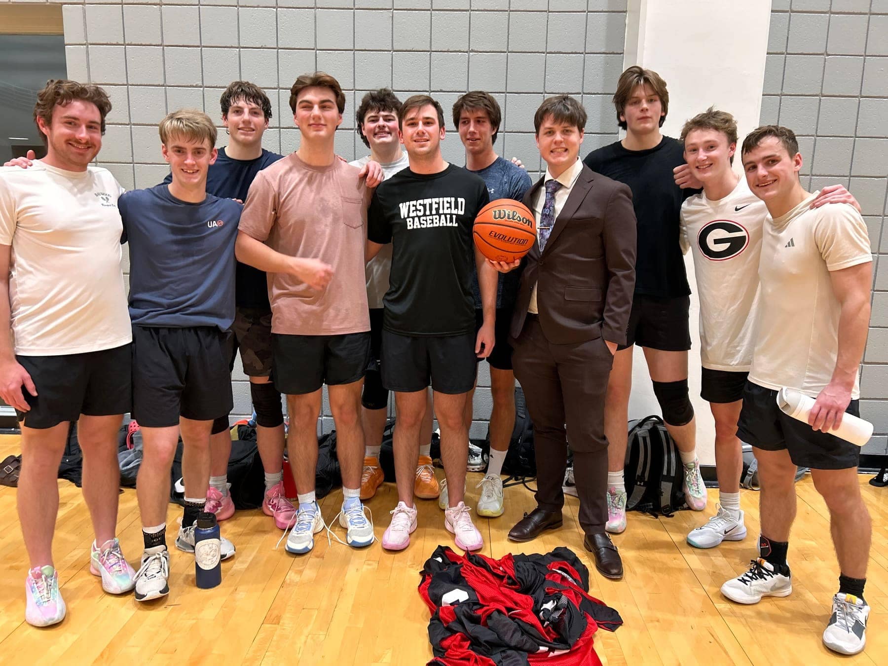 RUF at UGA students together at Basketball