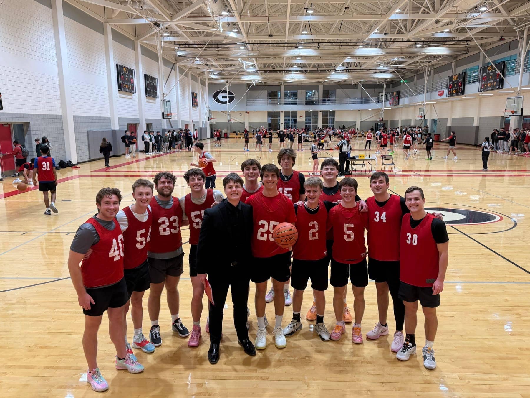 RUF at UGA students together at Basketball