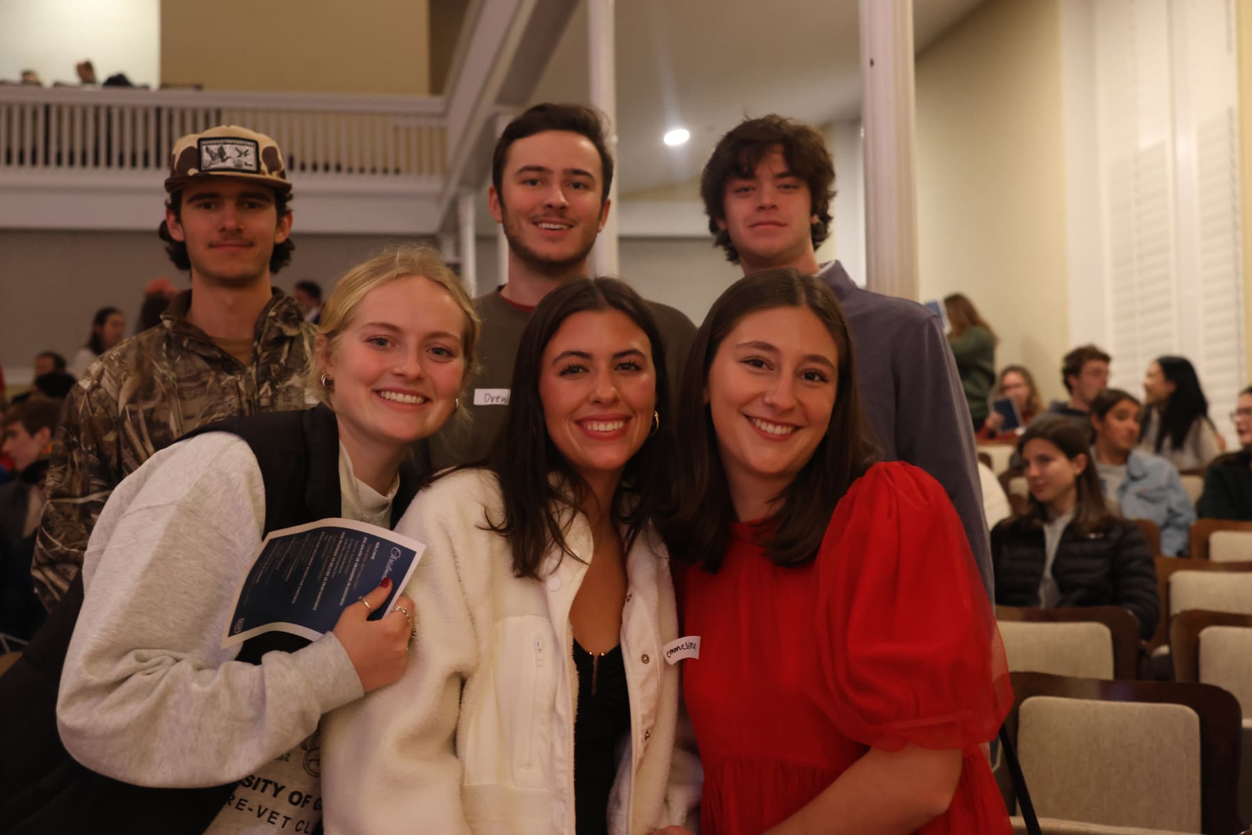 RUF at UGA students together at Christmas at the Chapel