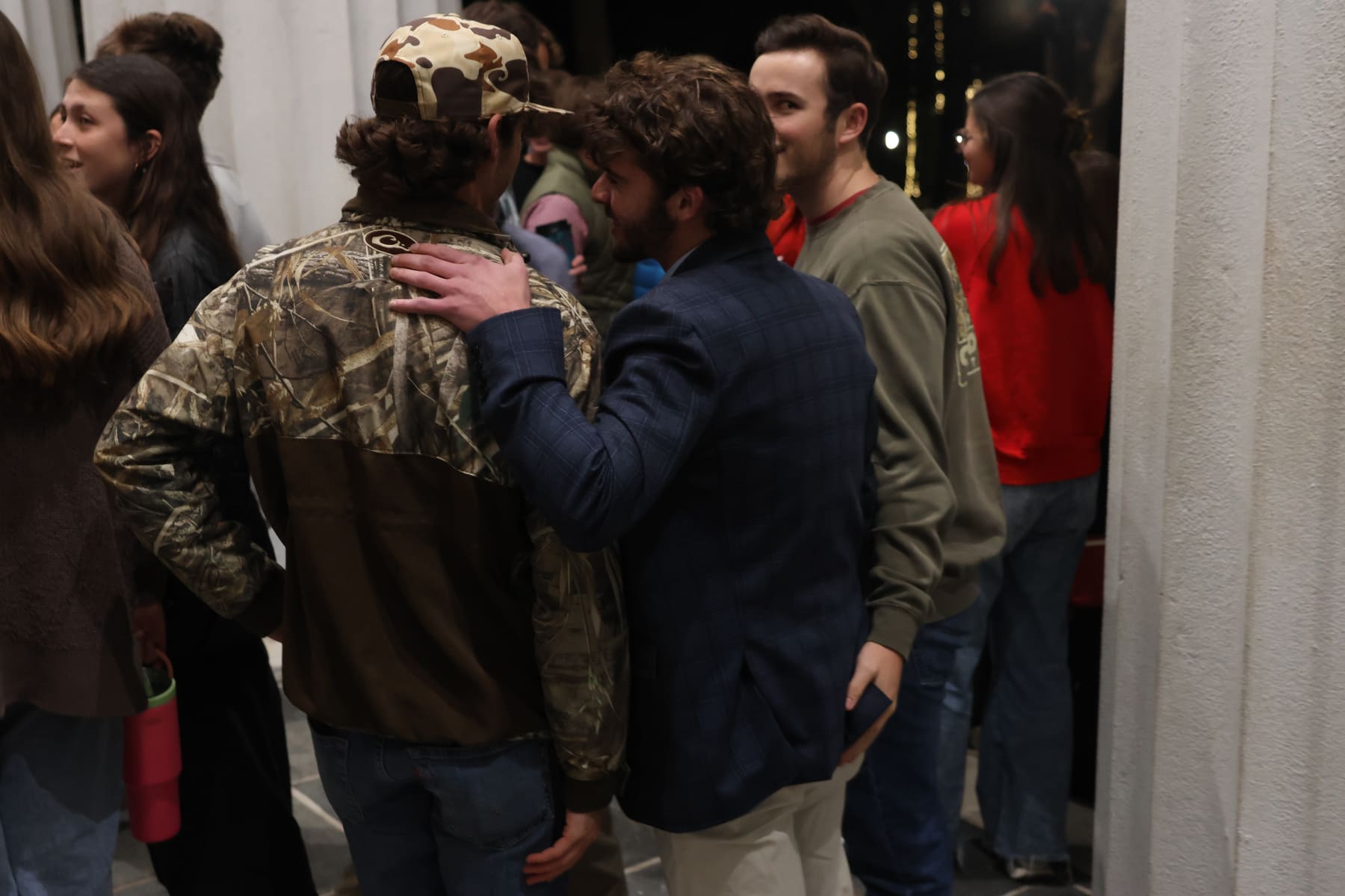 RUF at UGA students together at Christmas at the Chapel