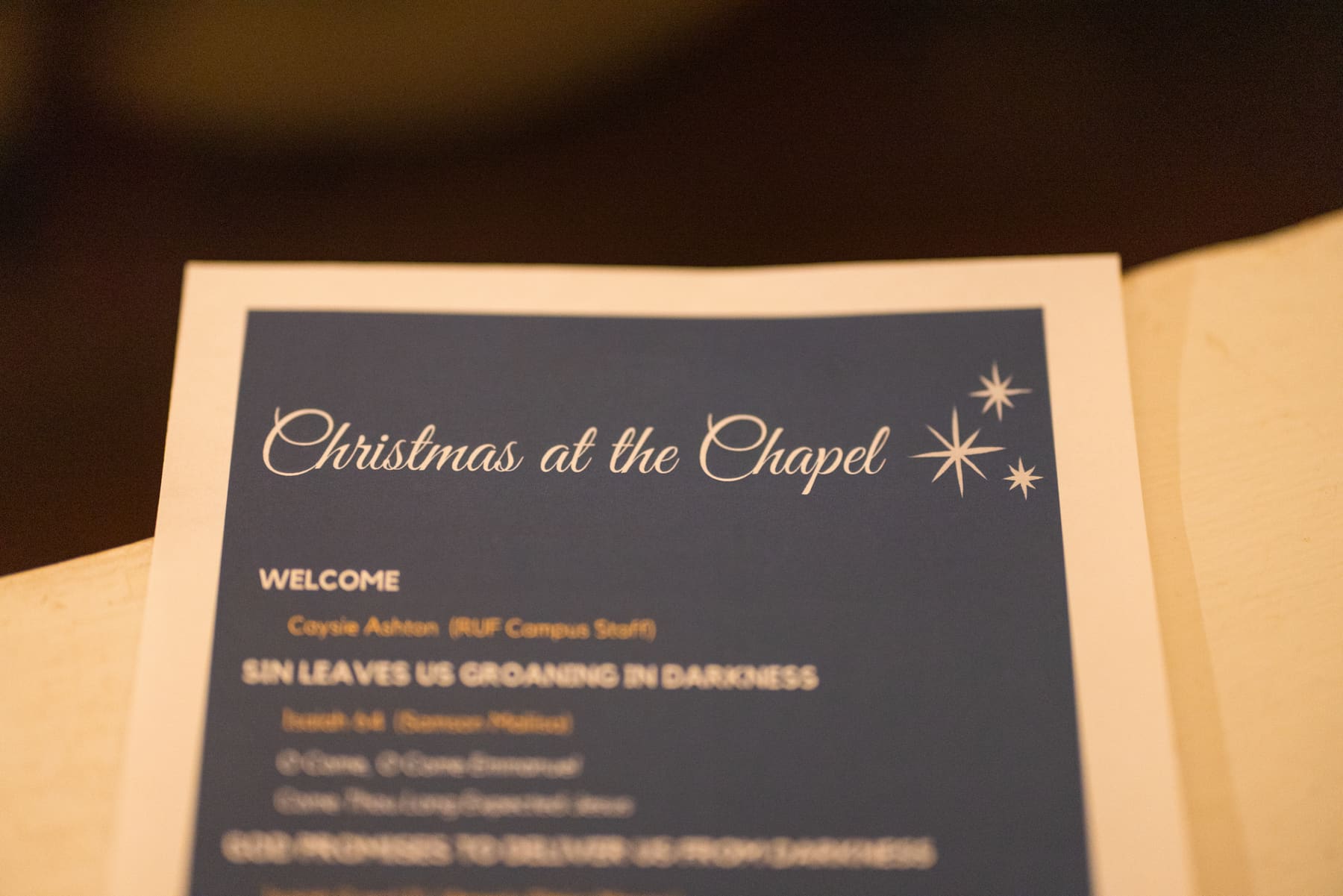 RUF at UGA students together at Christmas at the Chapel