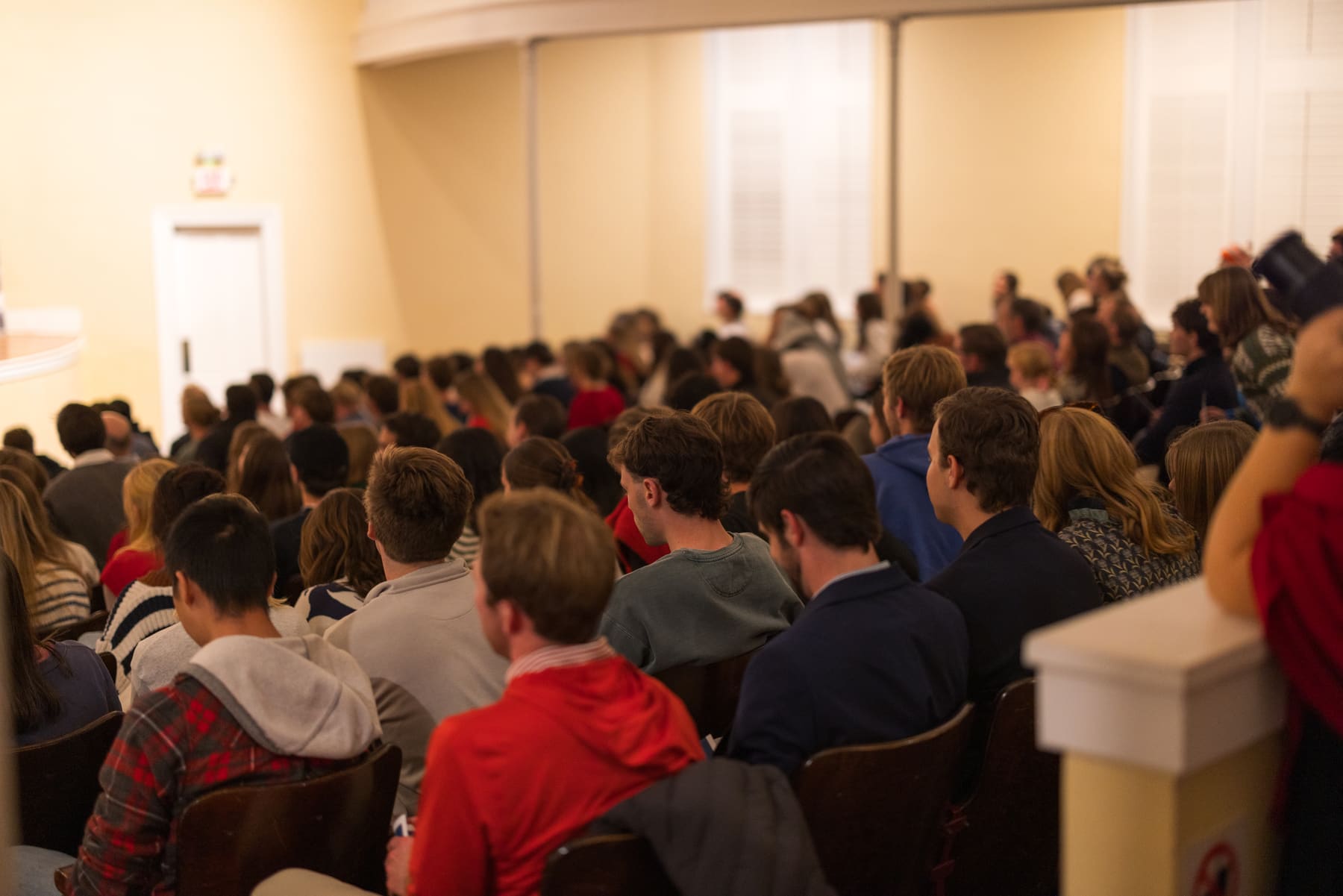 A large group of RUF at UGA students together at Christmas at the Chapel