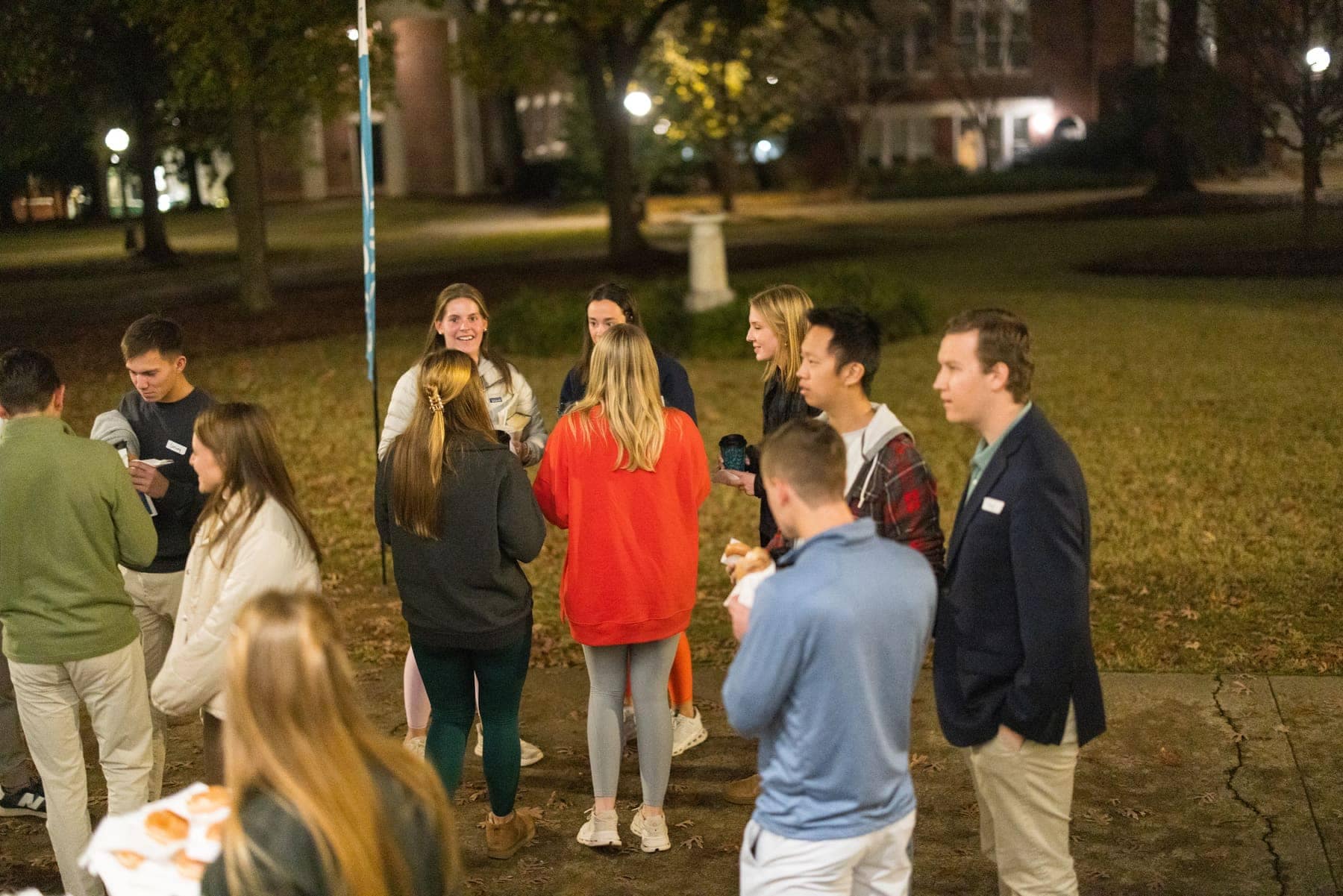RUF at UGA students together at Christmas at the Chapel