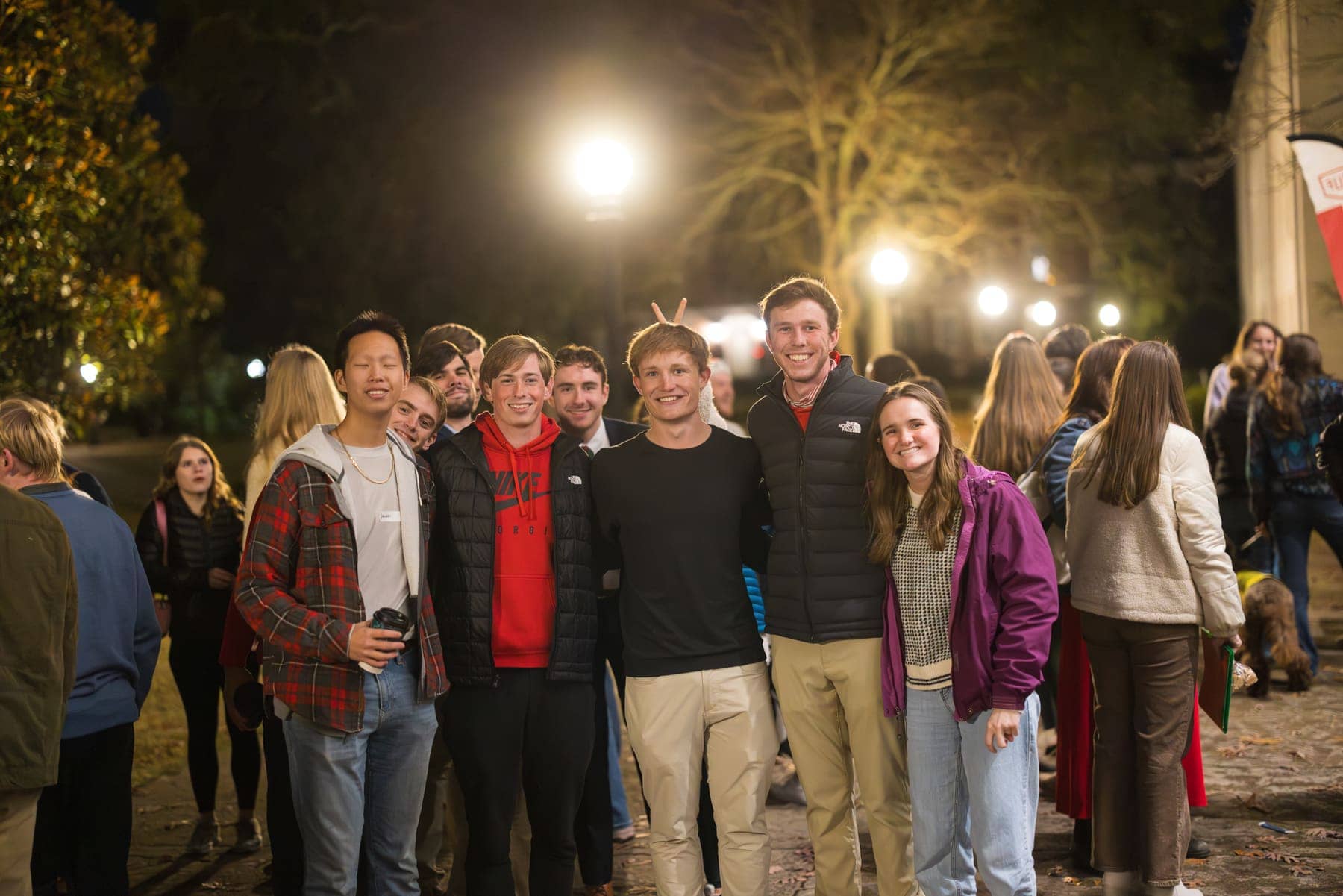 RUF at UGA students together at Christmas at the Chapel