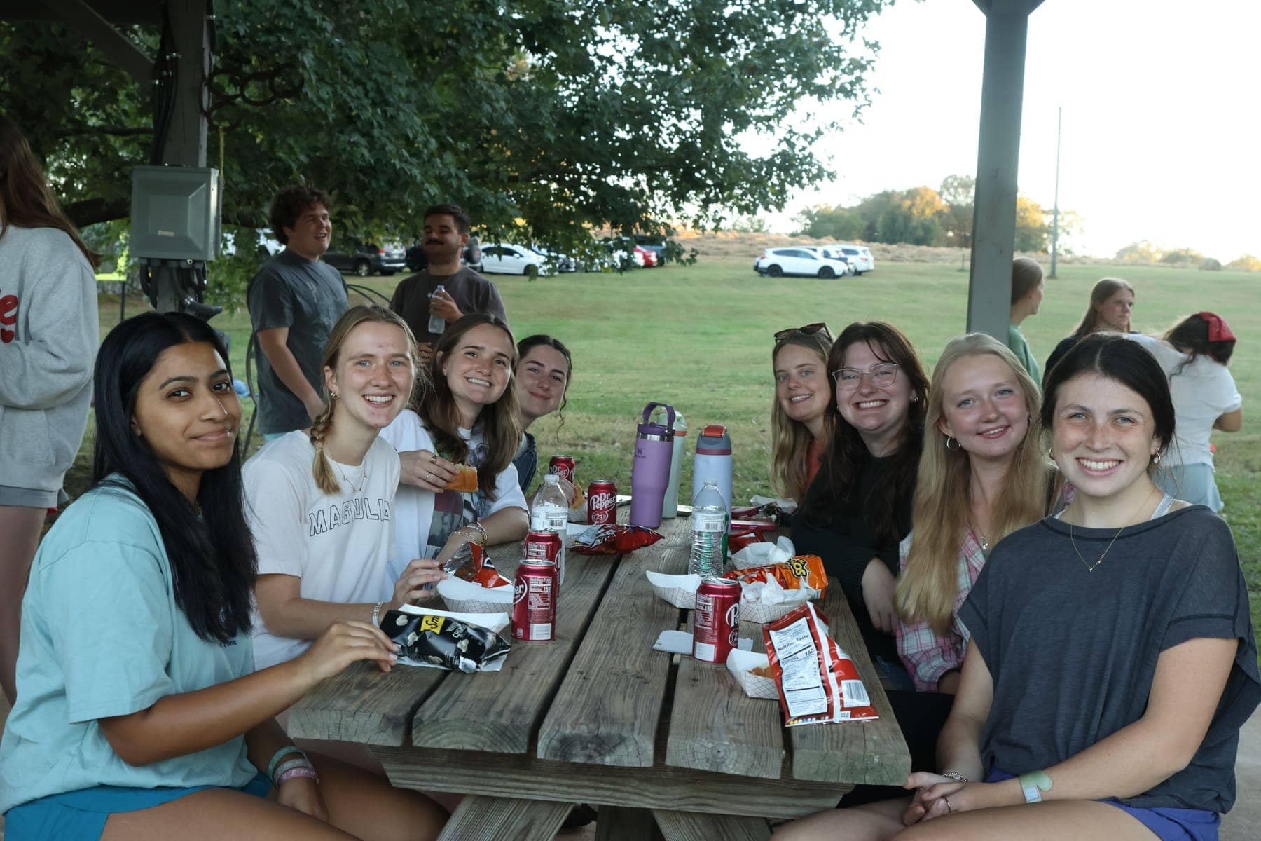 RUF at UGA students together at Ministry Team Cookout