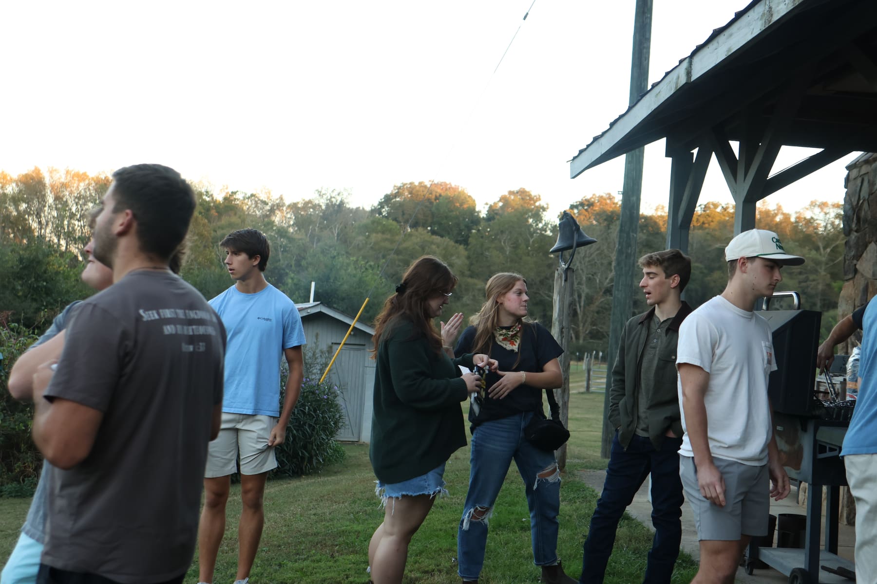 RUF at UGA students together at Ministry Team Cookout