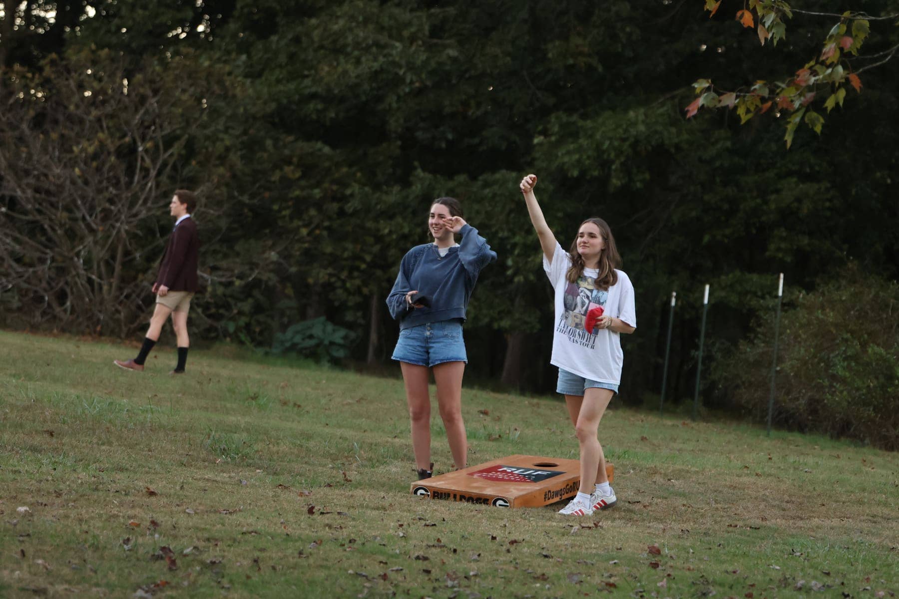 RUF at UGA students together at Ministry Team Cookout