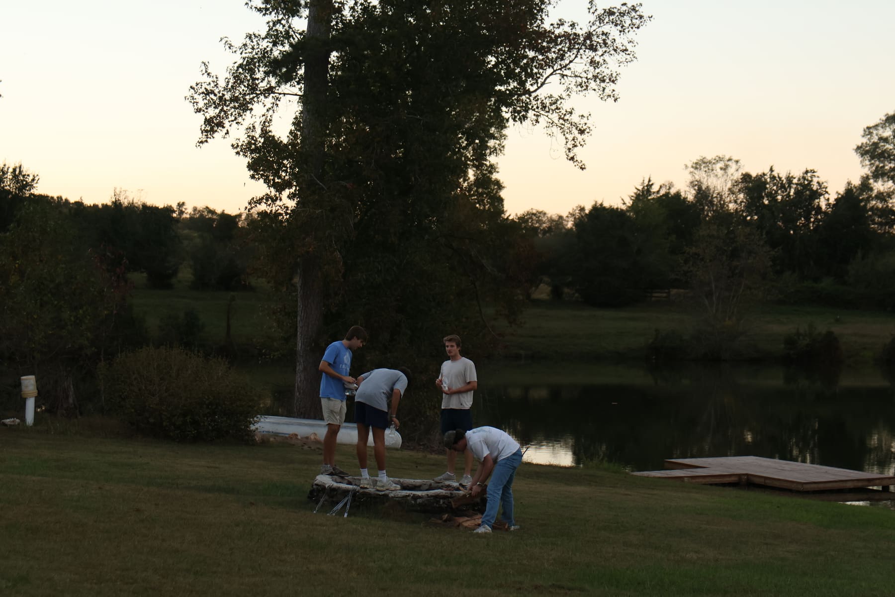 RUF at UGA students together at Ministry Team Cookout