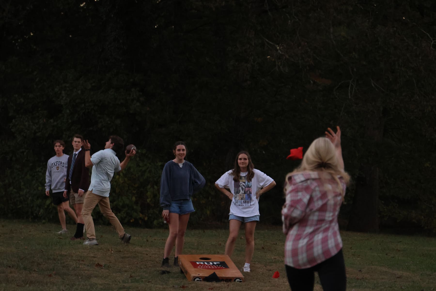 RUF at UGA students together at Ministry Team Cookout