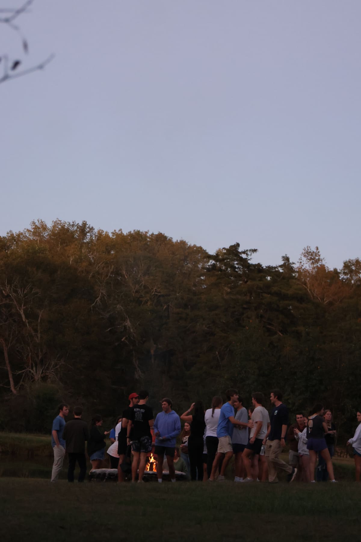 A large group of RUF at UGA students together at Ministry Team Cookout