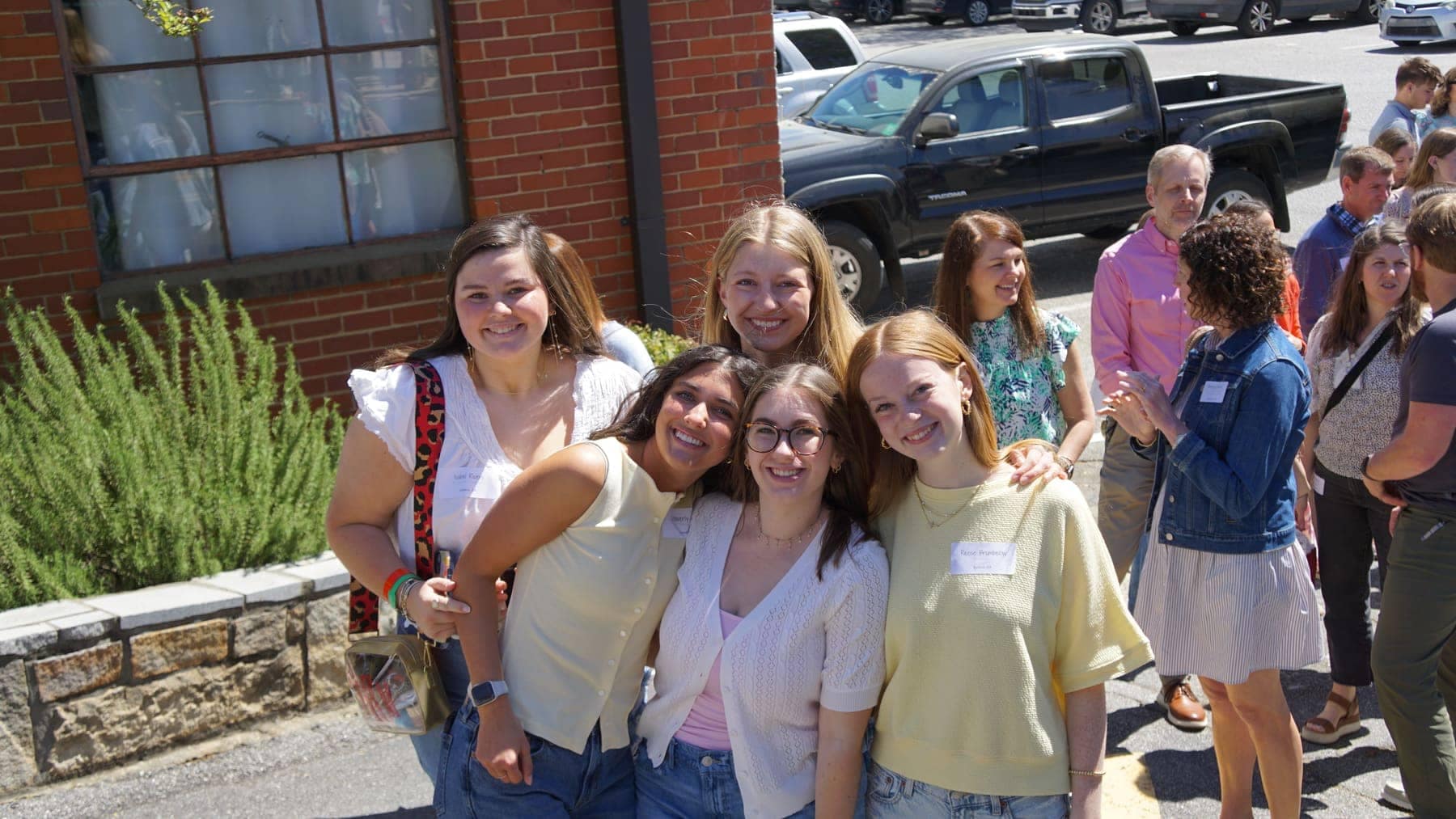 RUF at UGA students together at Parents Lunch
