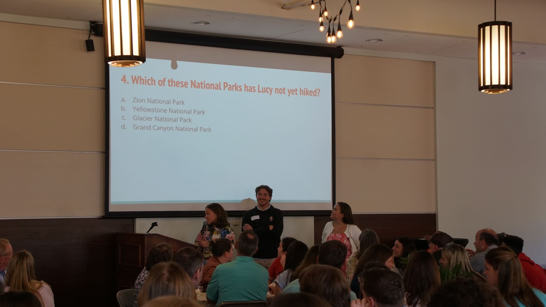 RUF at UGA students together at Parents Lunch