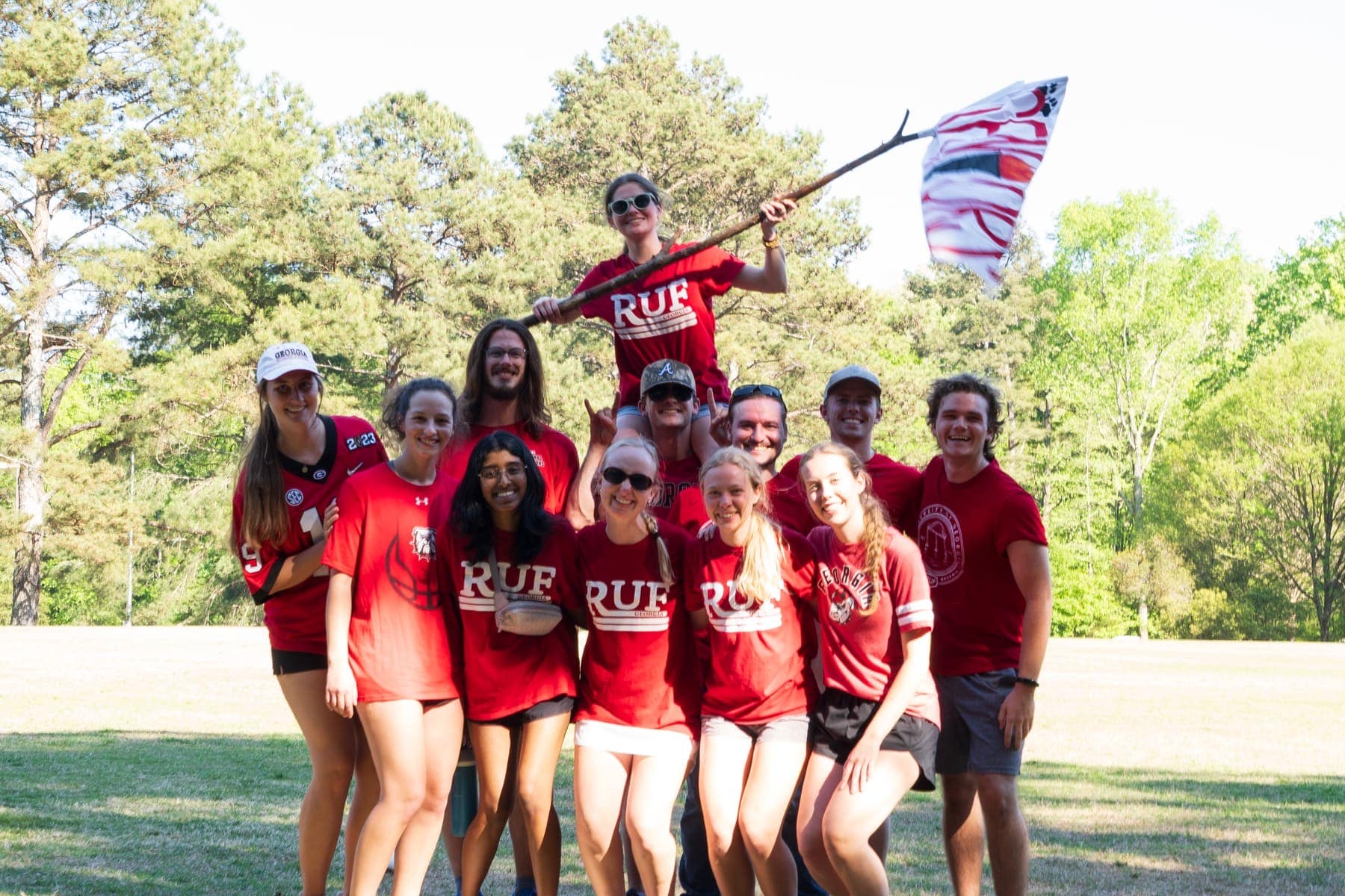 RUF at UGA students together at RUF Olympics