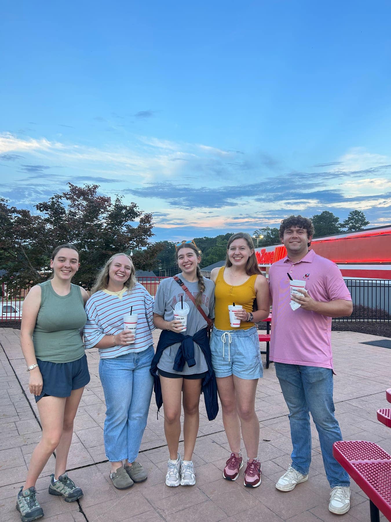 RUF at UGA students together at Taste of Athens