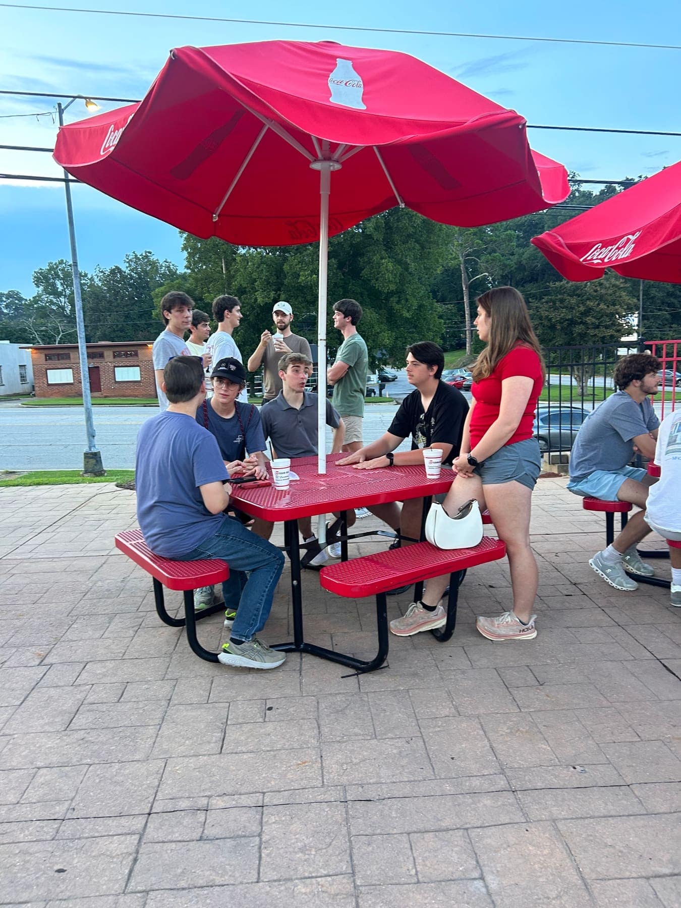 RUF at UGA students together at Taste of Athens