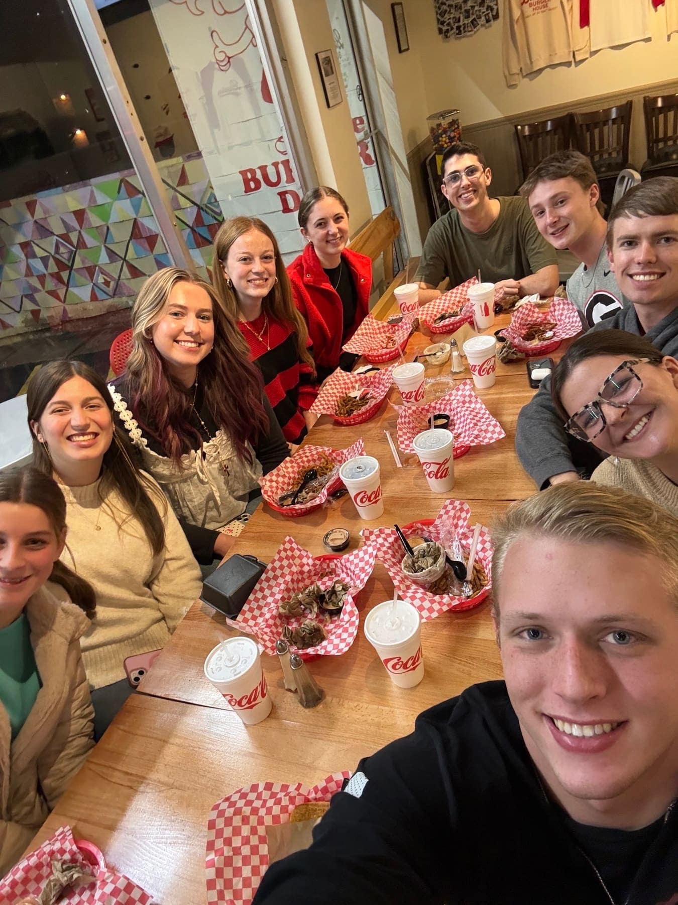 RUF at UGA students together at Taste of Athens
