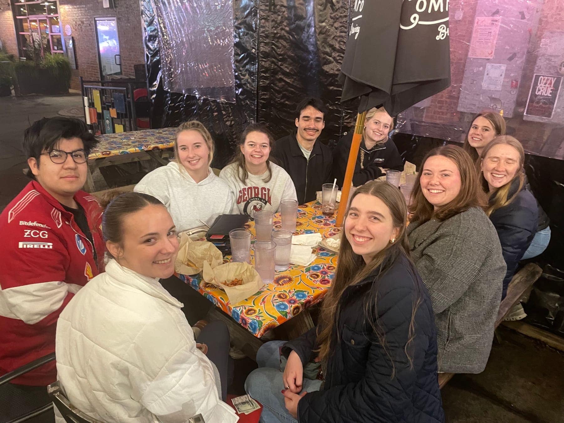 RUF at UGA students together at Taste of Athens