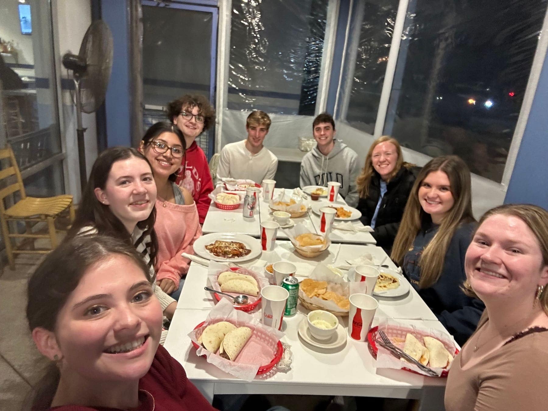 RUF at UGA students together at Taste of Athens