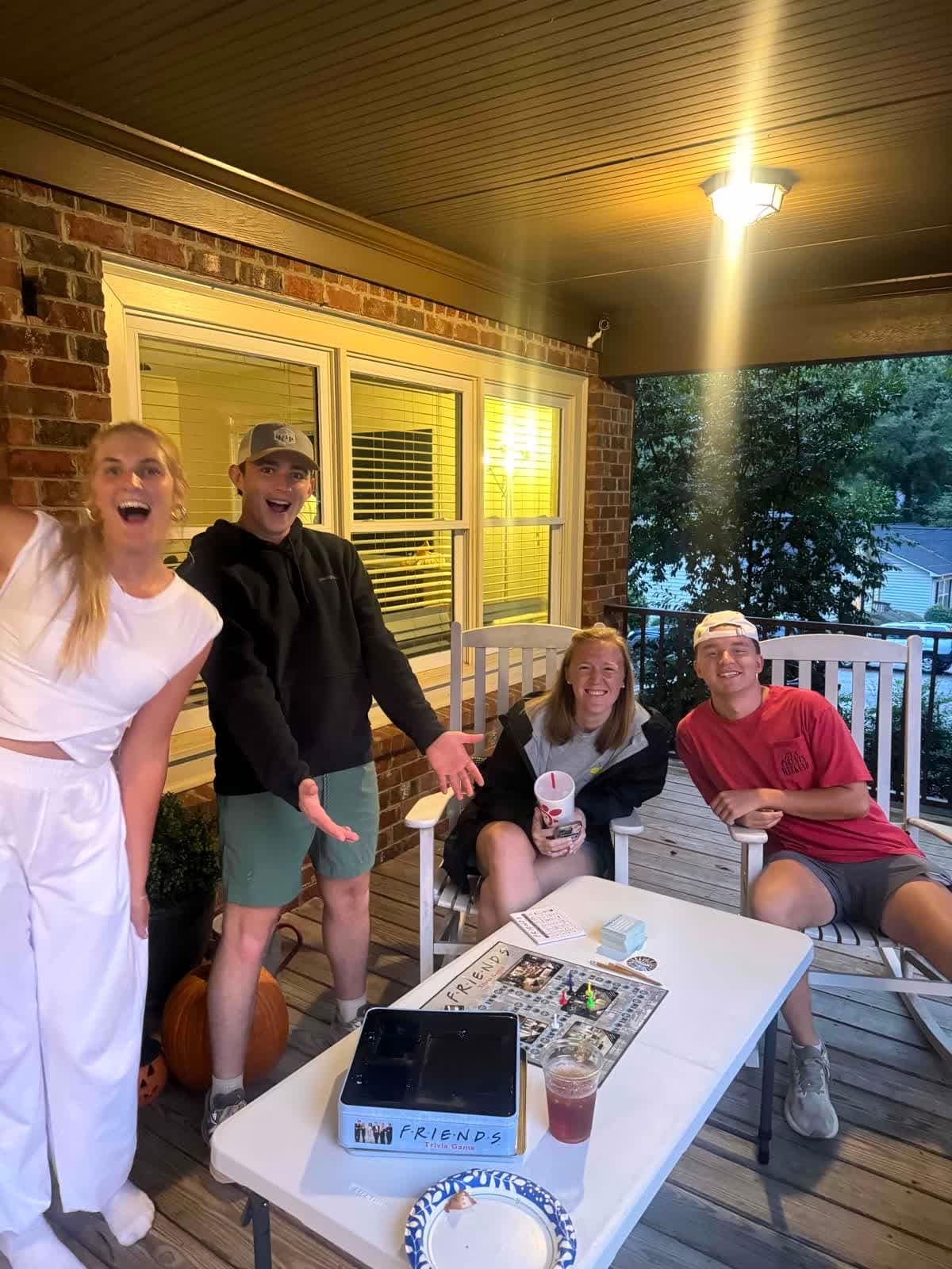 RUF at UGA students together at Transfer Dinner