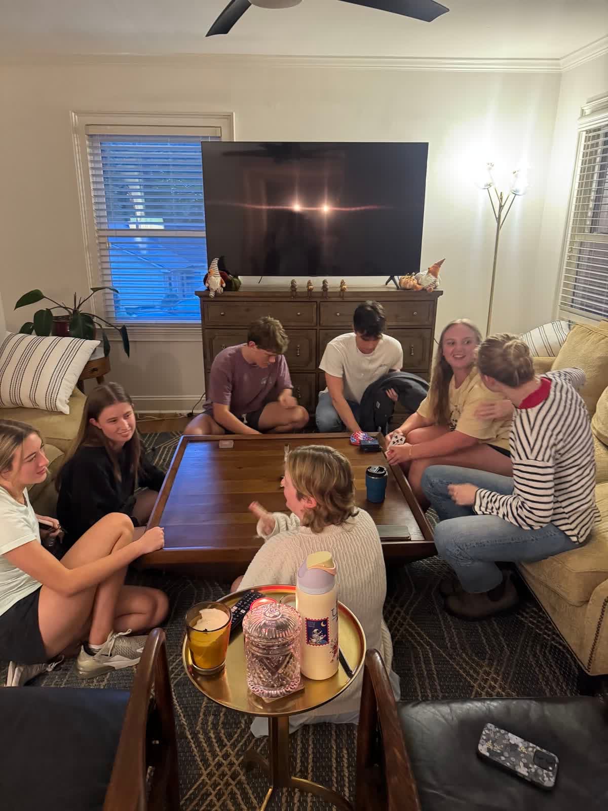 RUF at UGA students together at Transfer Dinner