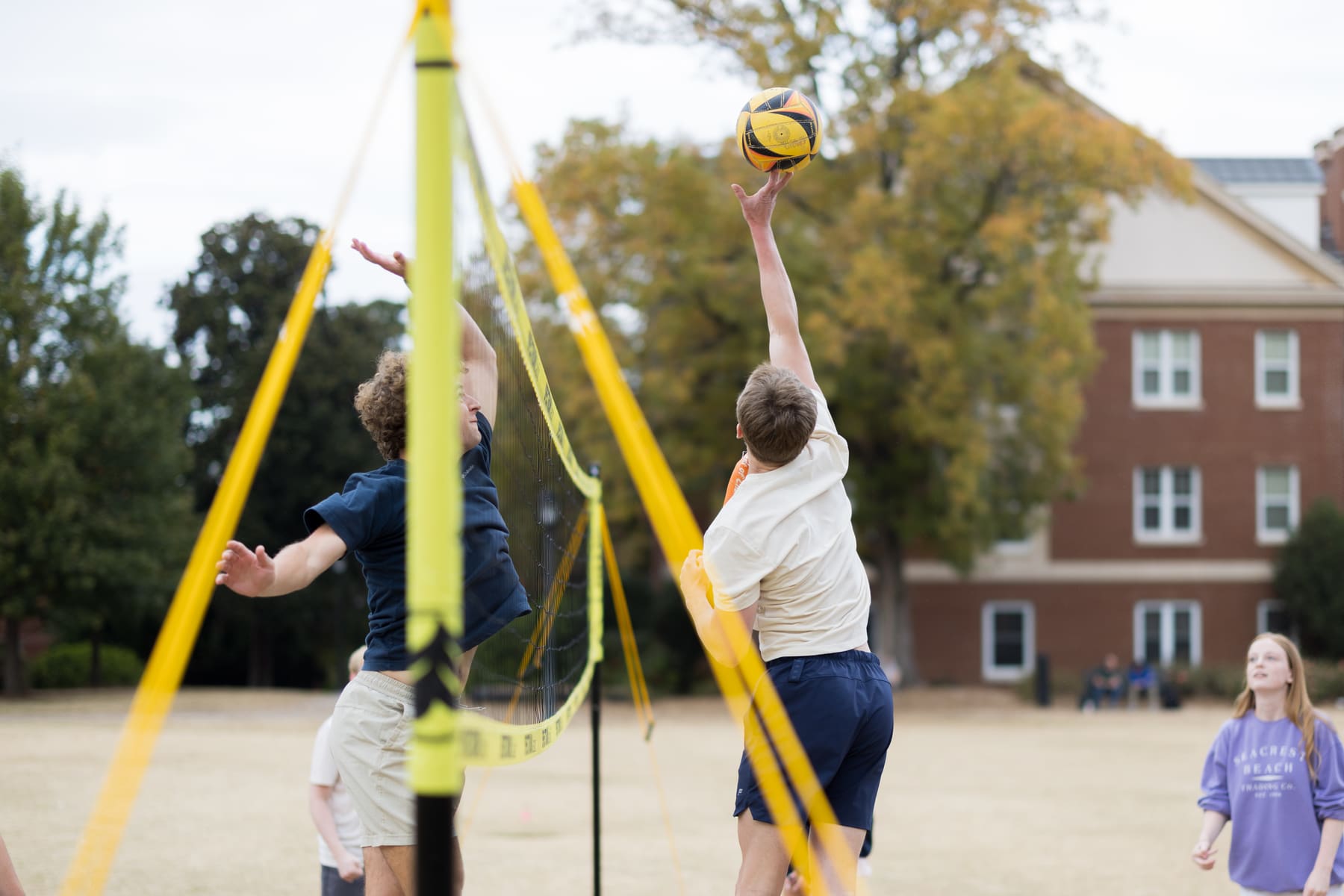 RUF at UGA students together at Volleyball Friday