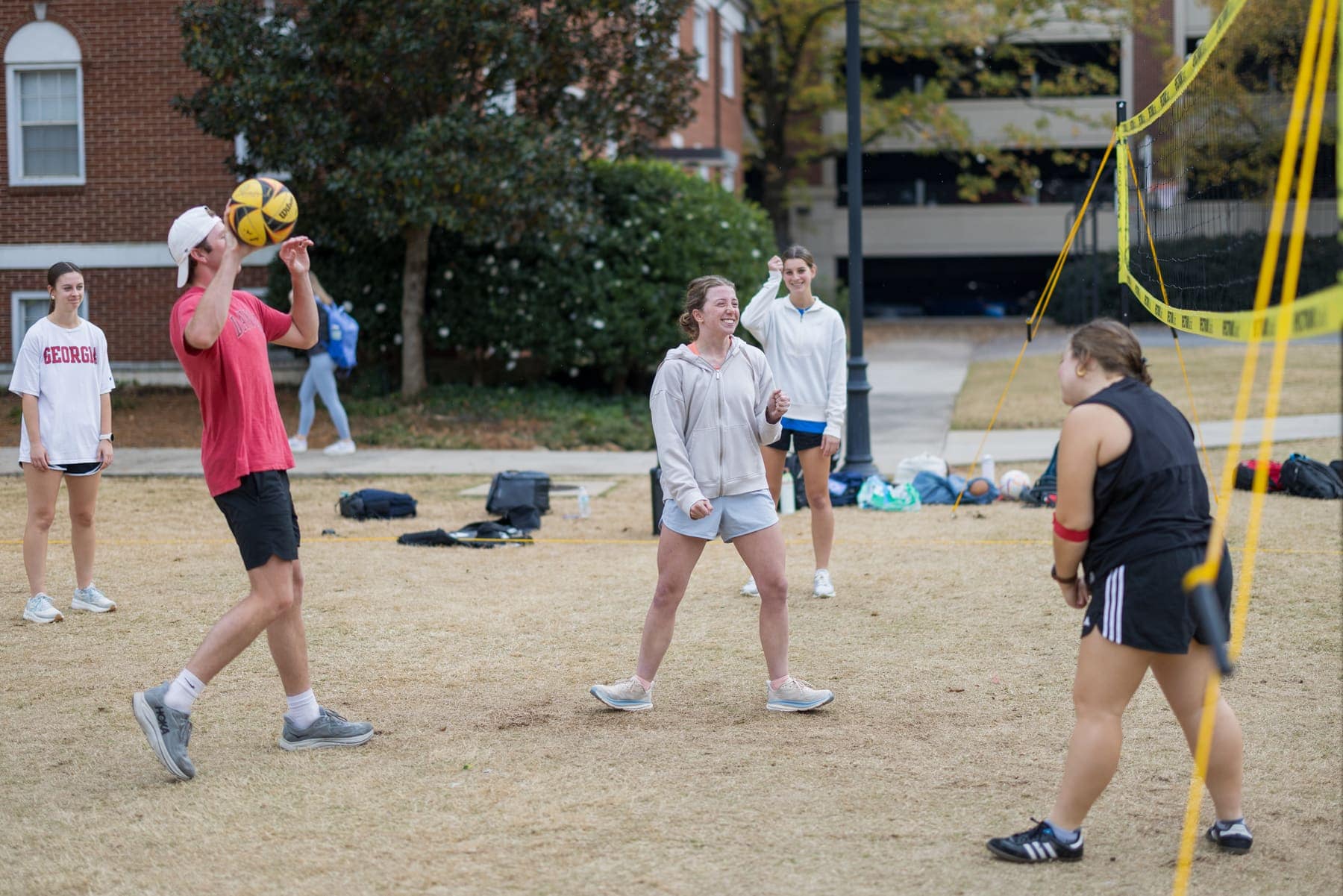 RUF at UGA students together at Volleyball Friday