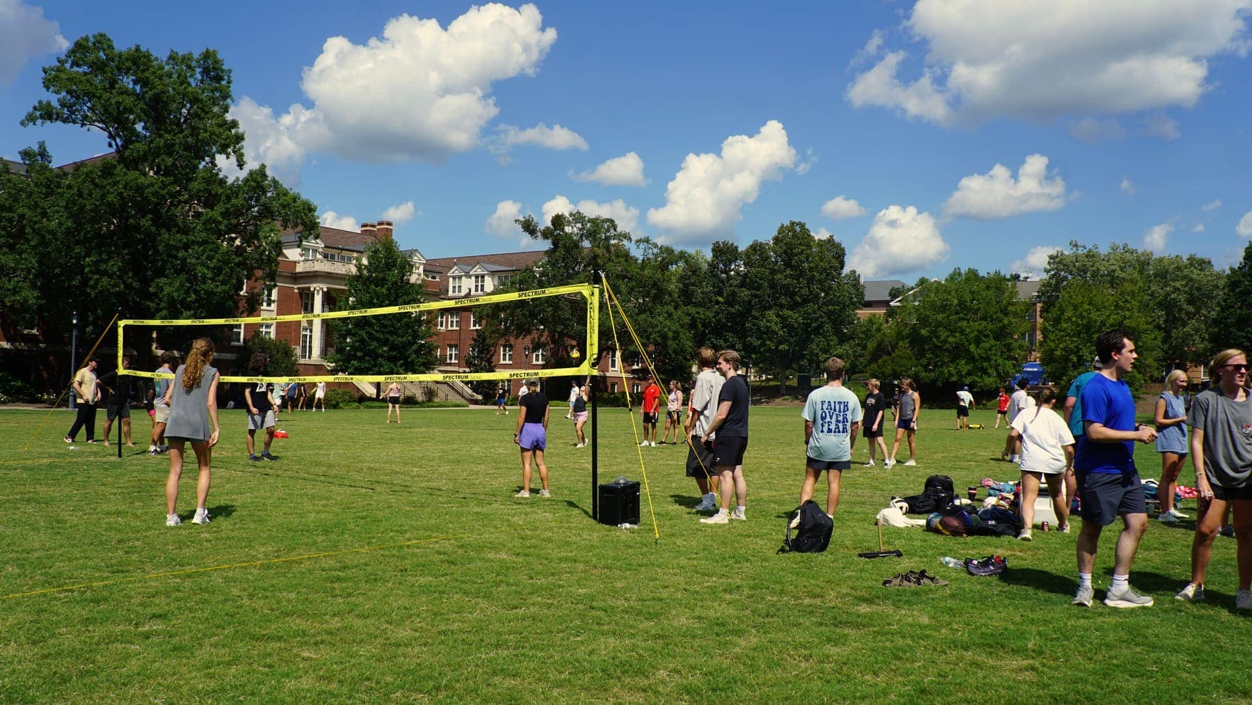 RUF at UGA students together at Volleyball Friday