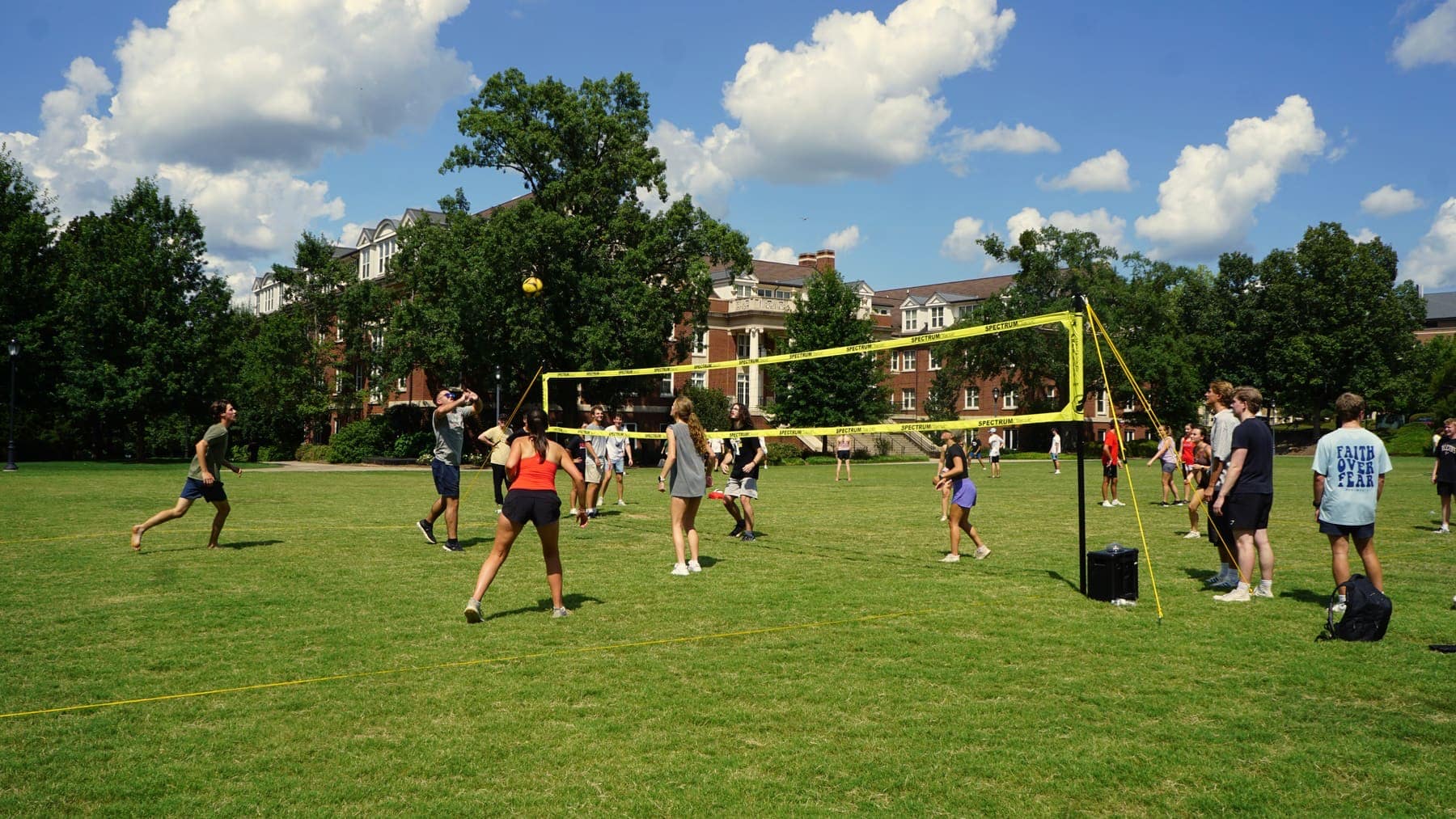 RUF at UGA students together at Volleyball Friday