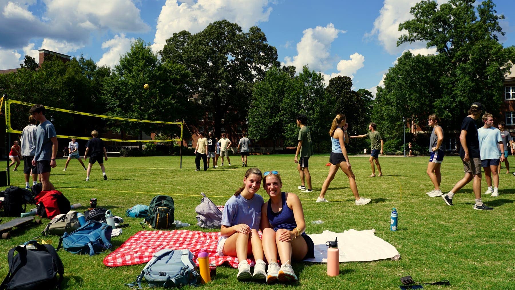 RUF at UGA students together at Volleyball Friday