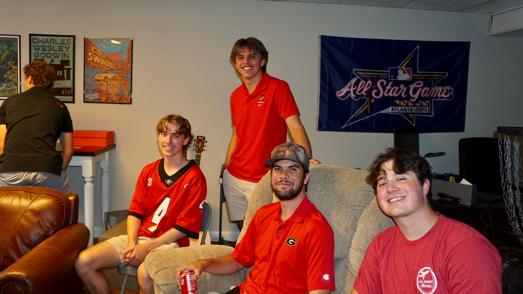 RUF at UGA students together at Watch Parties