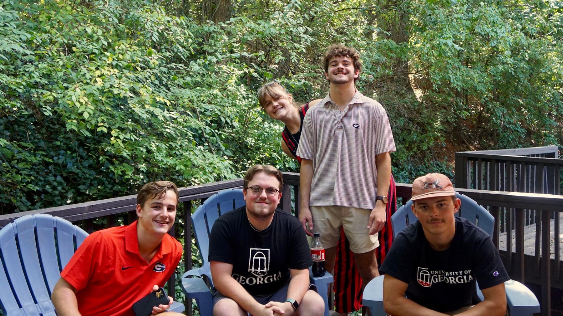 RUF at UGA students together at Watch Parties