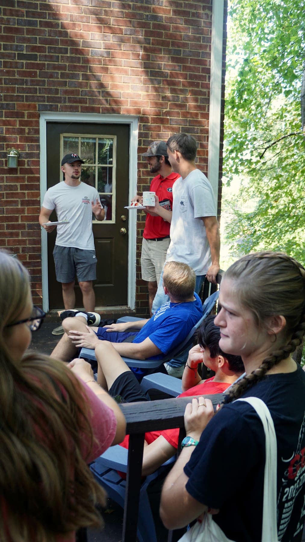 RUF at UGA students together at Watch Parties